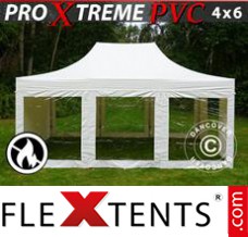 Reklamtält FleXtents Xtreme Heavy Duty 4x6m Vit, inkl. 8 sidor